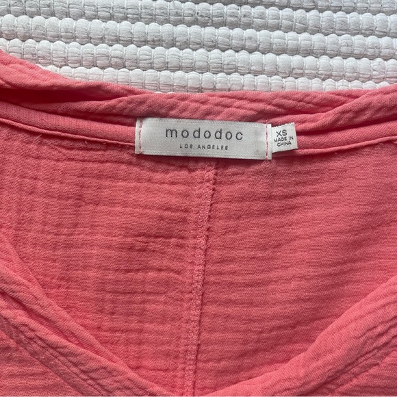 Modosoc Los Angeles XS Mauve Pink Cotton Dress Contemporary Bohemian Dress - Picture 12 of 12